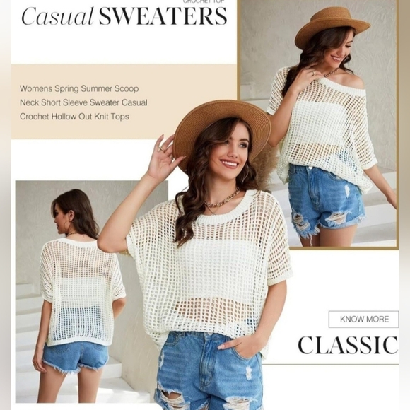 NWOT Knitted Top - Picture 1 of 6